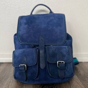 Robert Graham Suede Blue Rucksack